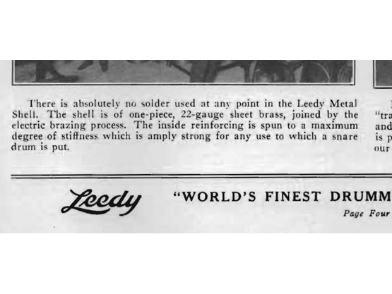 Leedy Indianapolis Drum Topics - April 1929 - page 4