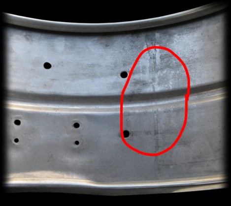 6,5x14 SLINGERLAND one-piece Radio King brass shell - mid 30s - rolled and spun