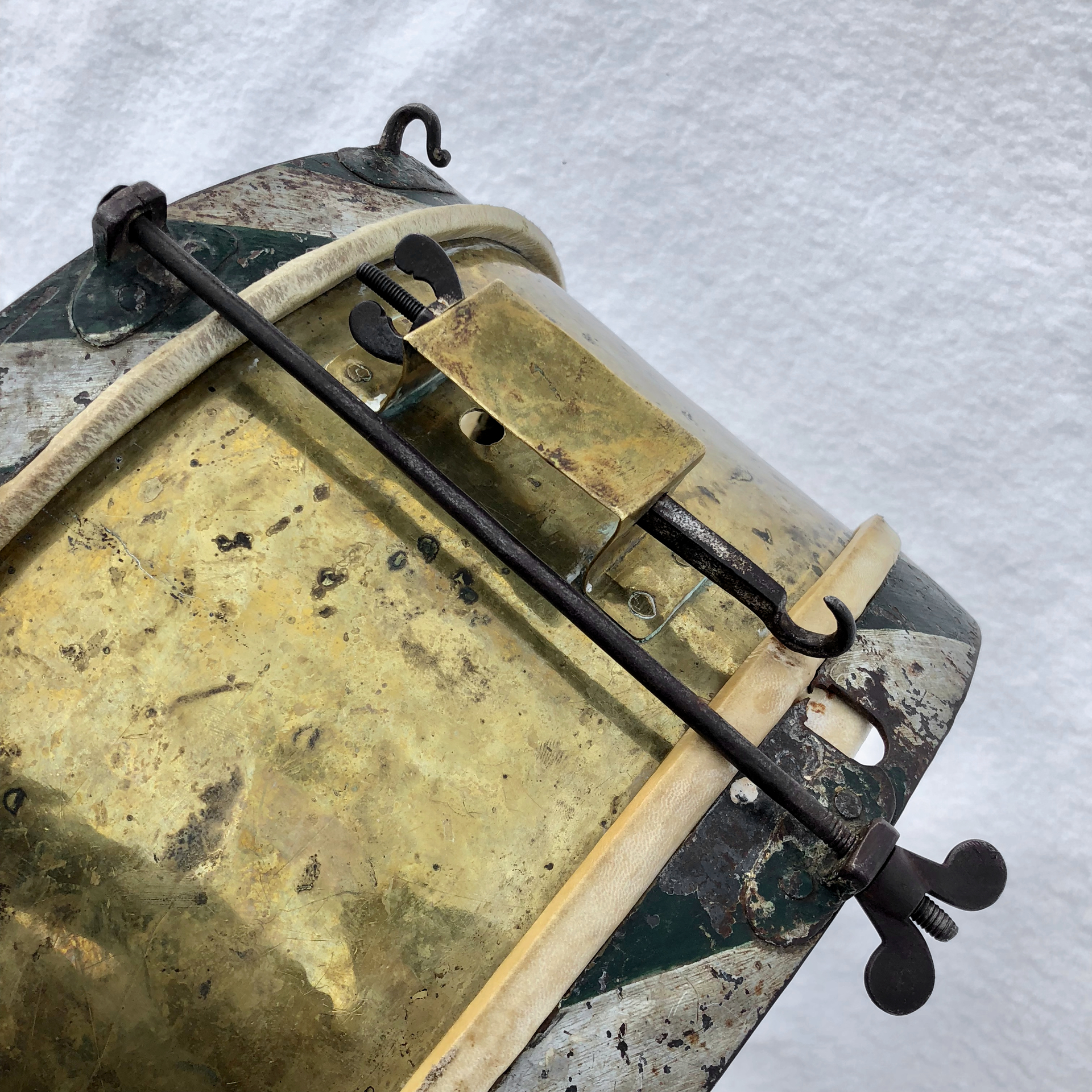 original antique Tyrolean "Schützentrommel" - early 1800