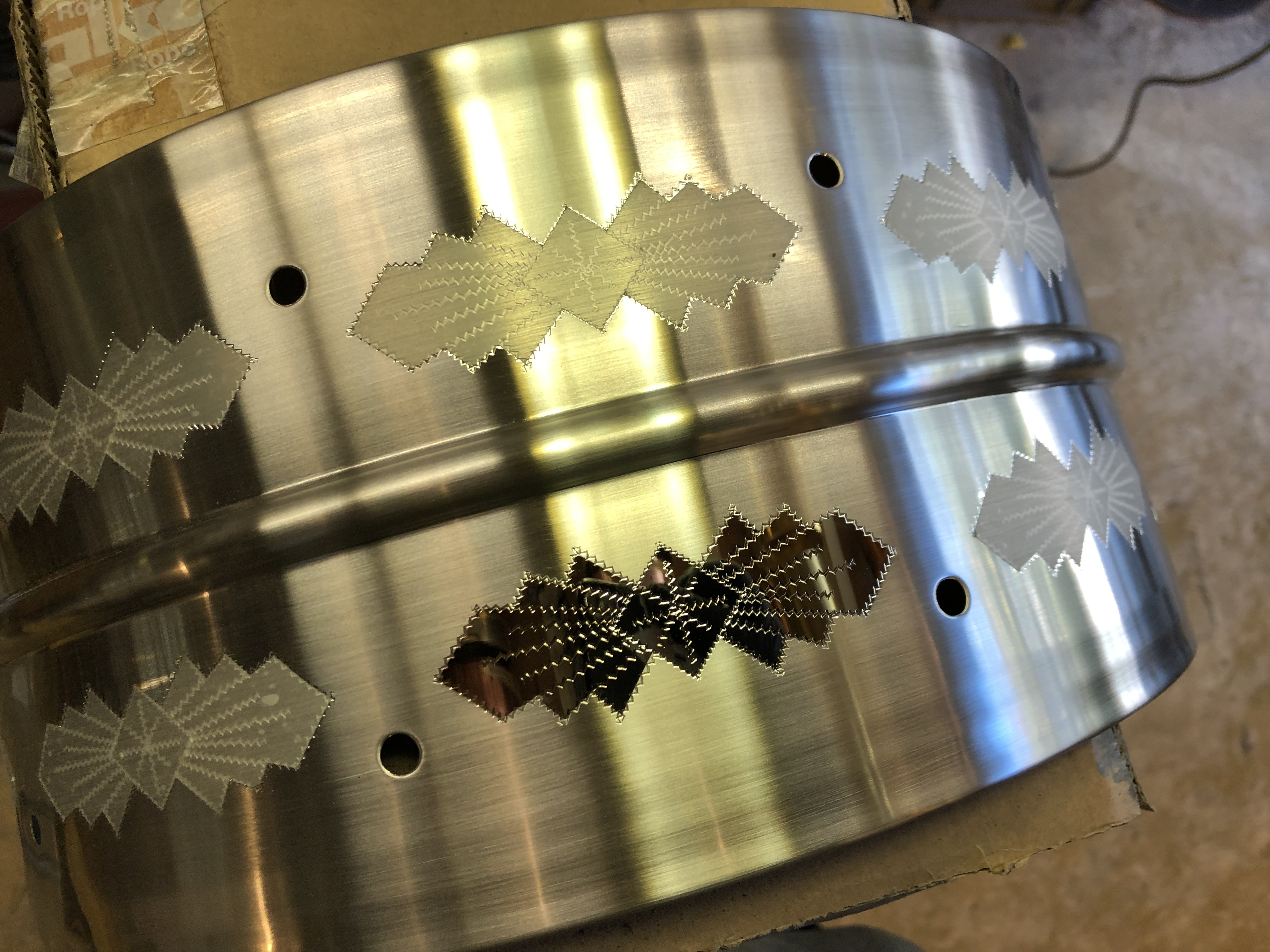 ...removing the engraving covers and...