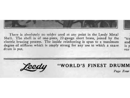 Leedy Indianapolis Drum Topics - April 1929 - page 4