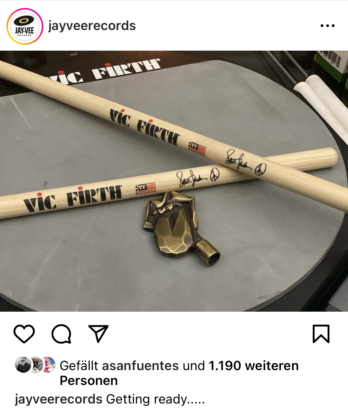 Steve Jordan's #4 backstage at the Rolling Stones' Hackney Diamonds Tour opening night in Houston, TX (4/28/2024)